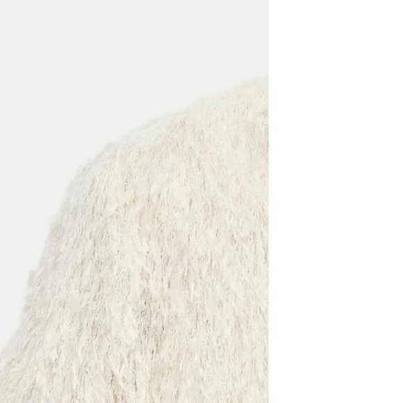 ZARA FRINGED JACKET WITH METALLIC THREAD - Picture 5 of 9